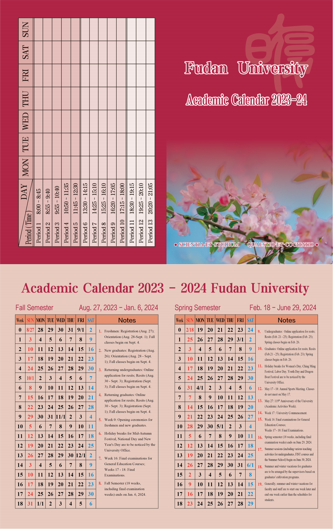 Academic Calendar
